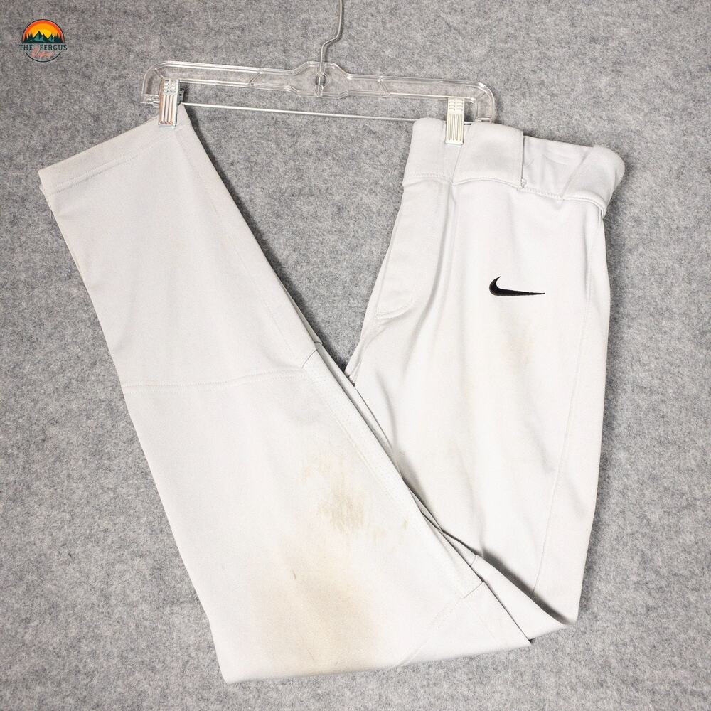 Nike Baseball Vapor Select Pants Gray Skinny Leg Pockets Boys Size Small